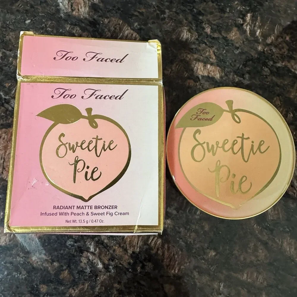 Too Faced Sweetie Pie Radiant Matte Bronzer Peaches Cream Limited Edition NIB